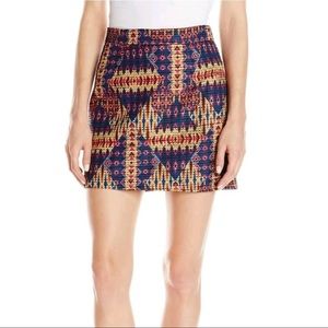 Sam Edelman Aztec Triangle Pattern Mini Skirt